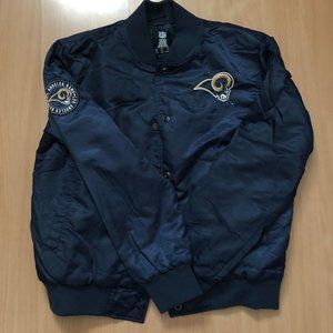 Rams NFL Women's Bomber Jacket Sz M